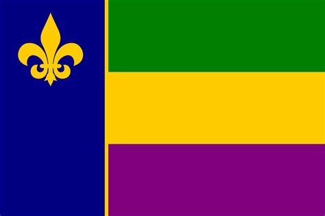 france flag in new orleans